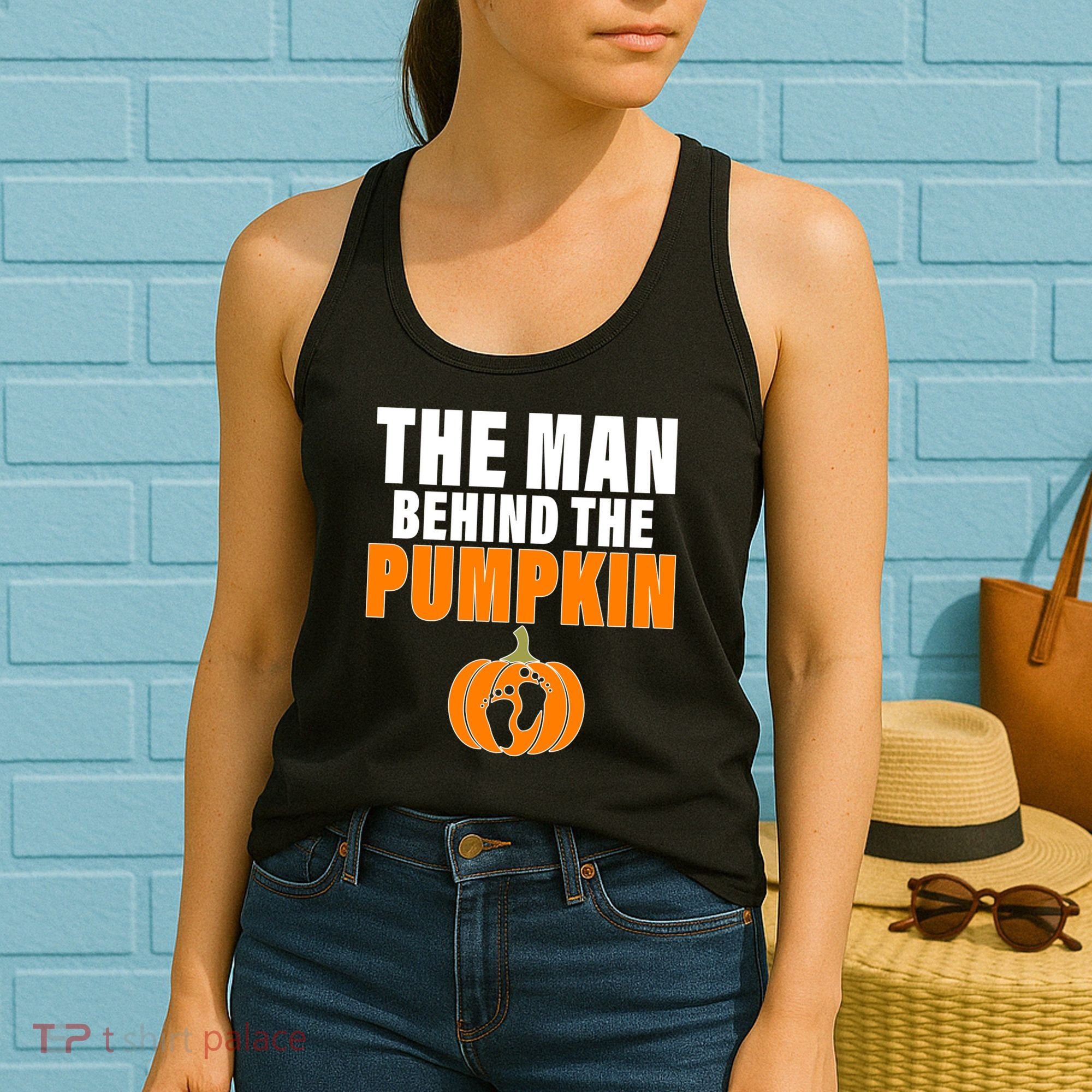 The Man Behind The Pumpkin Women's Tank Top