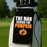 The Man Behind The Pumpkin Golf Towel thumb 2