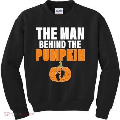 The Man Behind The Pumpkin Kids Sweatshirt