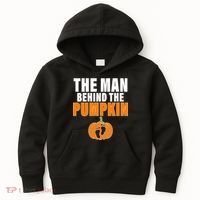The Man Behind The Pumpkin Kids Hoodie thumb 0