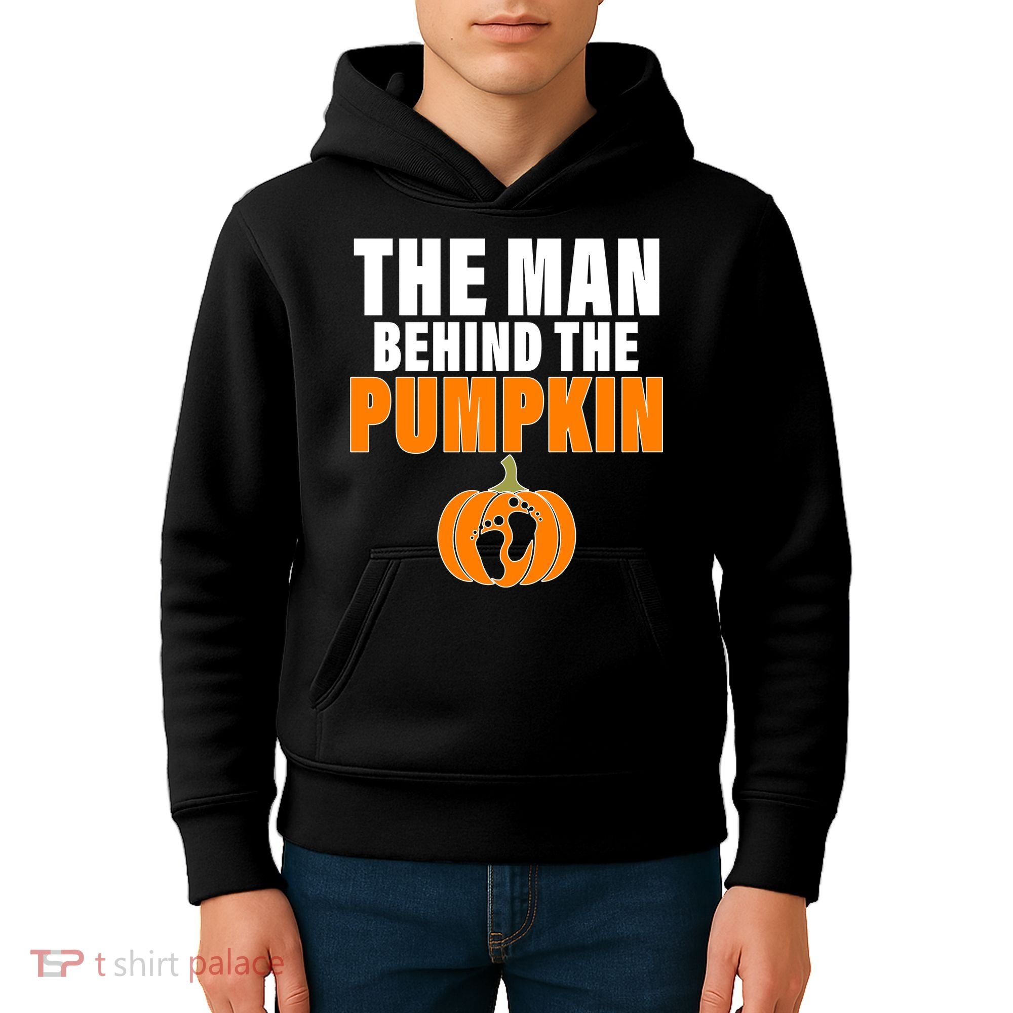 The Man Behind The Pumpkin Kids Hoodie