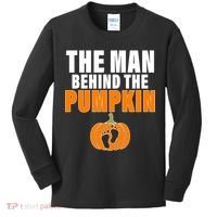 The Man Behind The Pumpkin Kids Long Sleeve Shirt thumb 0