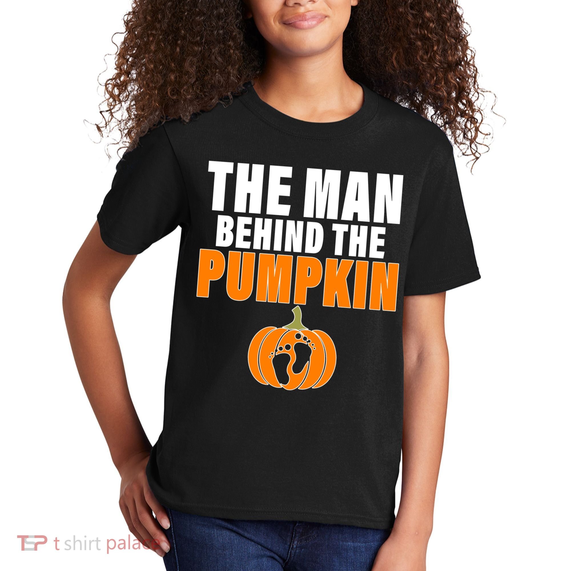 The Man Behind The Pumpkin Kids T-Shirt
