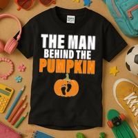 The Man Behind The Pumpkin Kids T-Shirt thumb 3