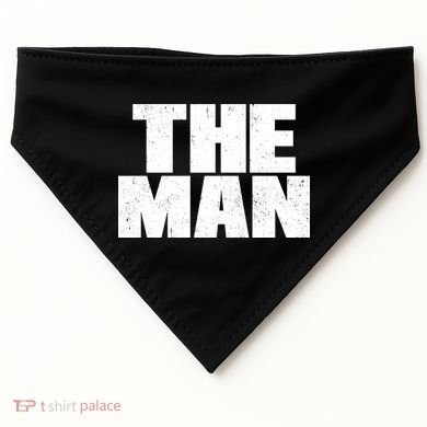 The Man Distressed Logo USA-Made Doggie Bandana