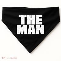 The Man Distressed Logo USA-Made Doggie Bandana thumb 0