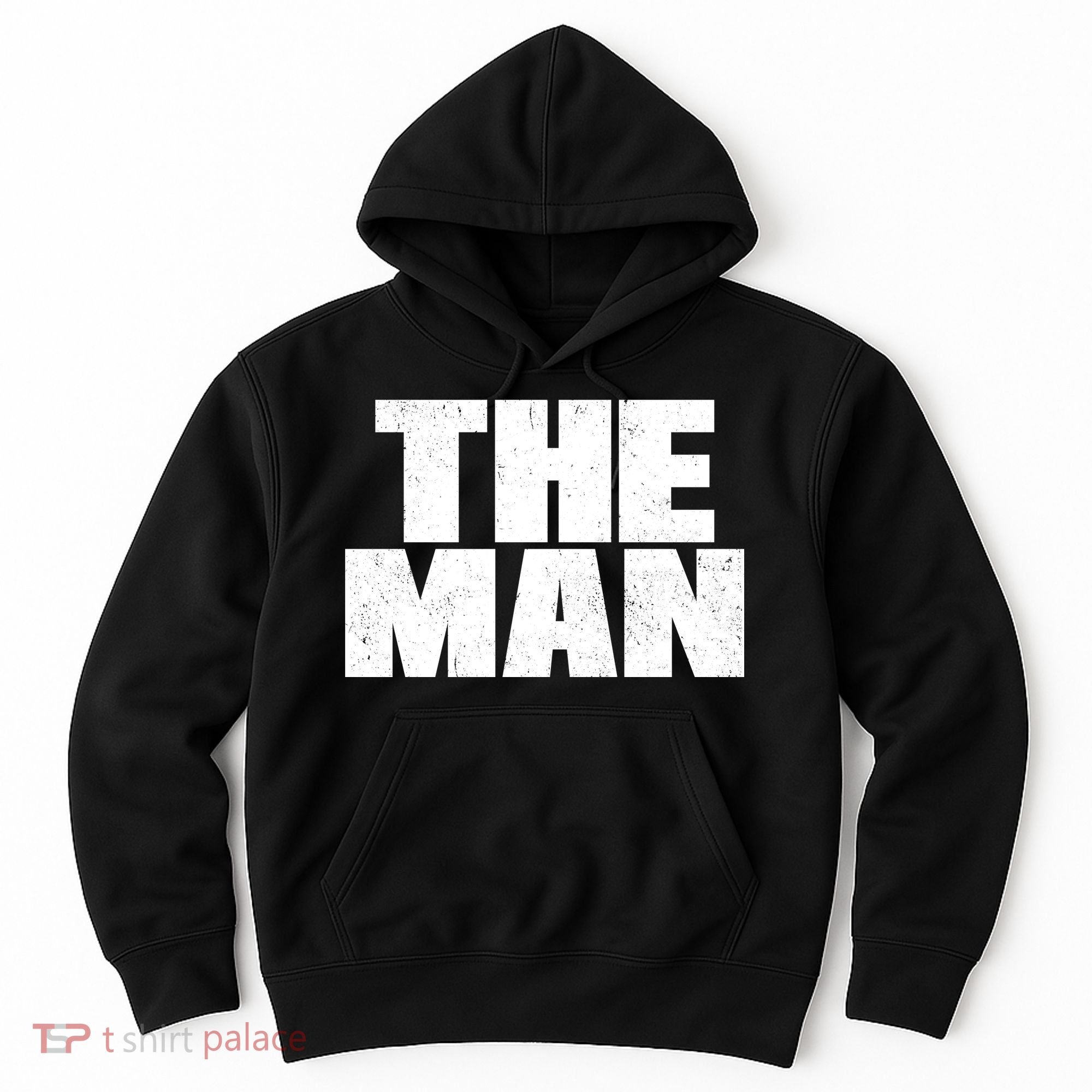 The Man Distressed Logo Hoodie