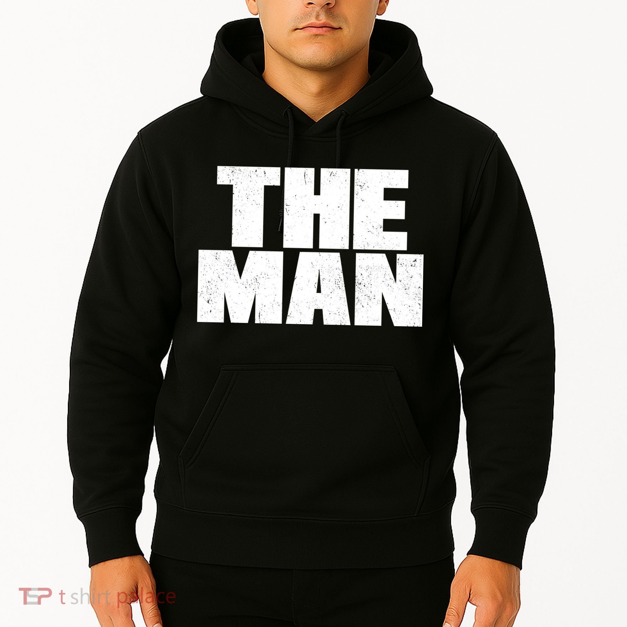 The Man Distressed Logo Hoodie