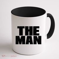 The Man Distressed Logo Coffee Mug thumb 1