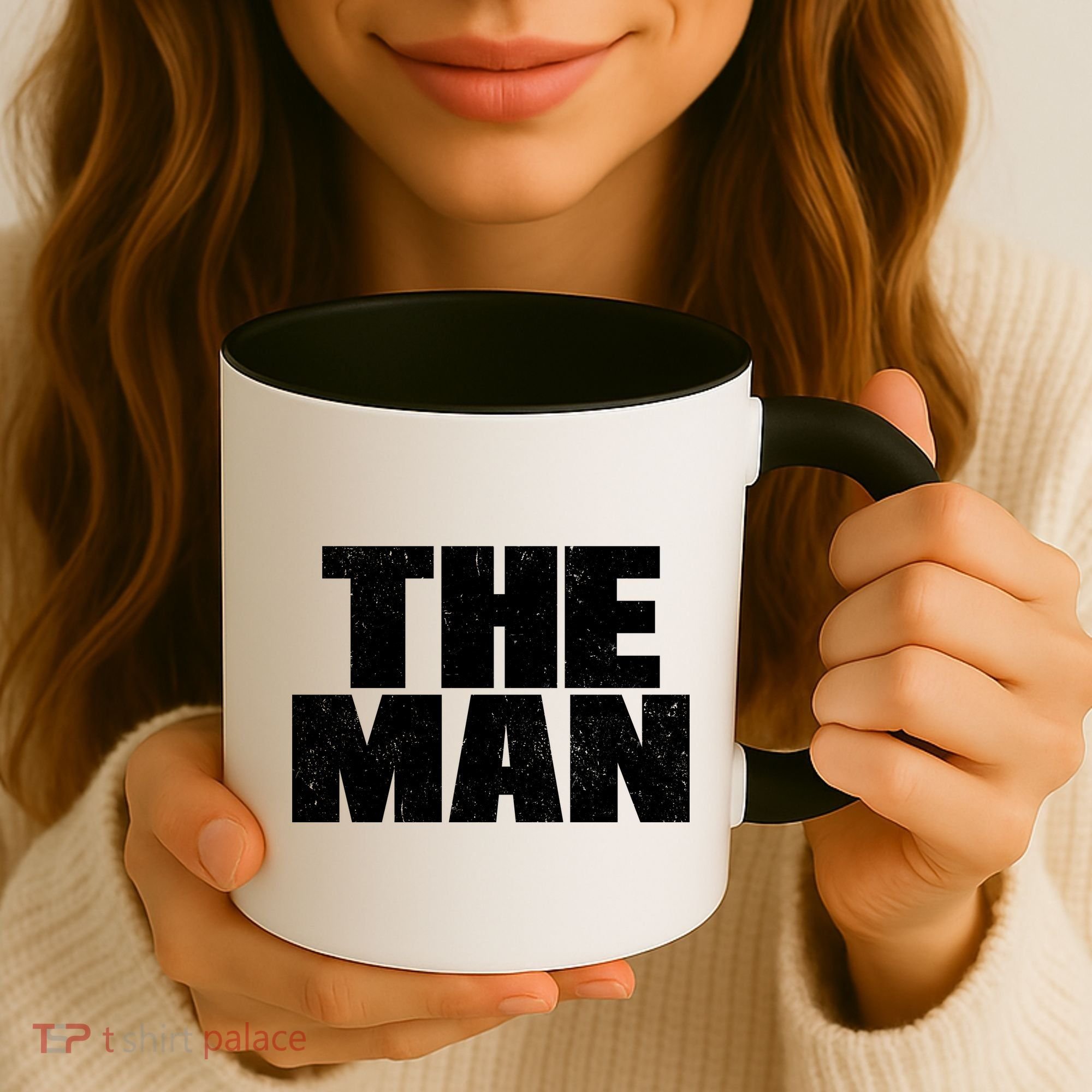 The Man Distressed Logo Coffee Mug
