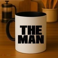 The Man Distressed Logo Coffee Mug thumb 4