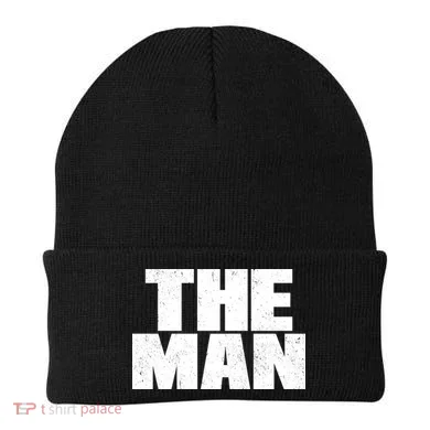 The Man Distressed Logo Beanie