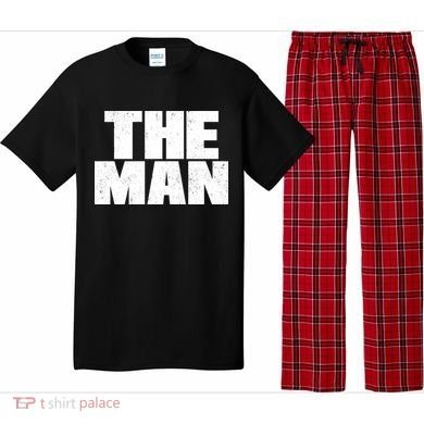 The Man Distressed Logo Pajama Set