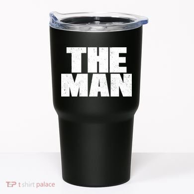 The Man Distressed Logo Tumbler
