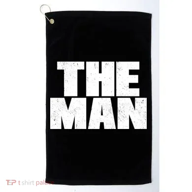 The Man Distressed Logo Golf Towel