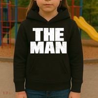 The Man Distressed Logo Kids Hoodie thumb 3
