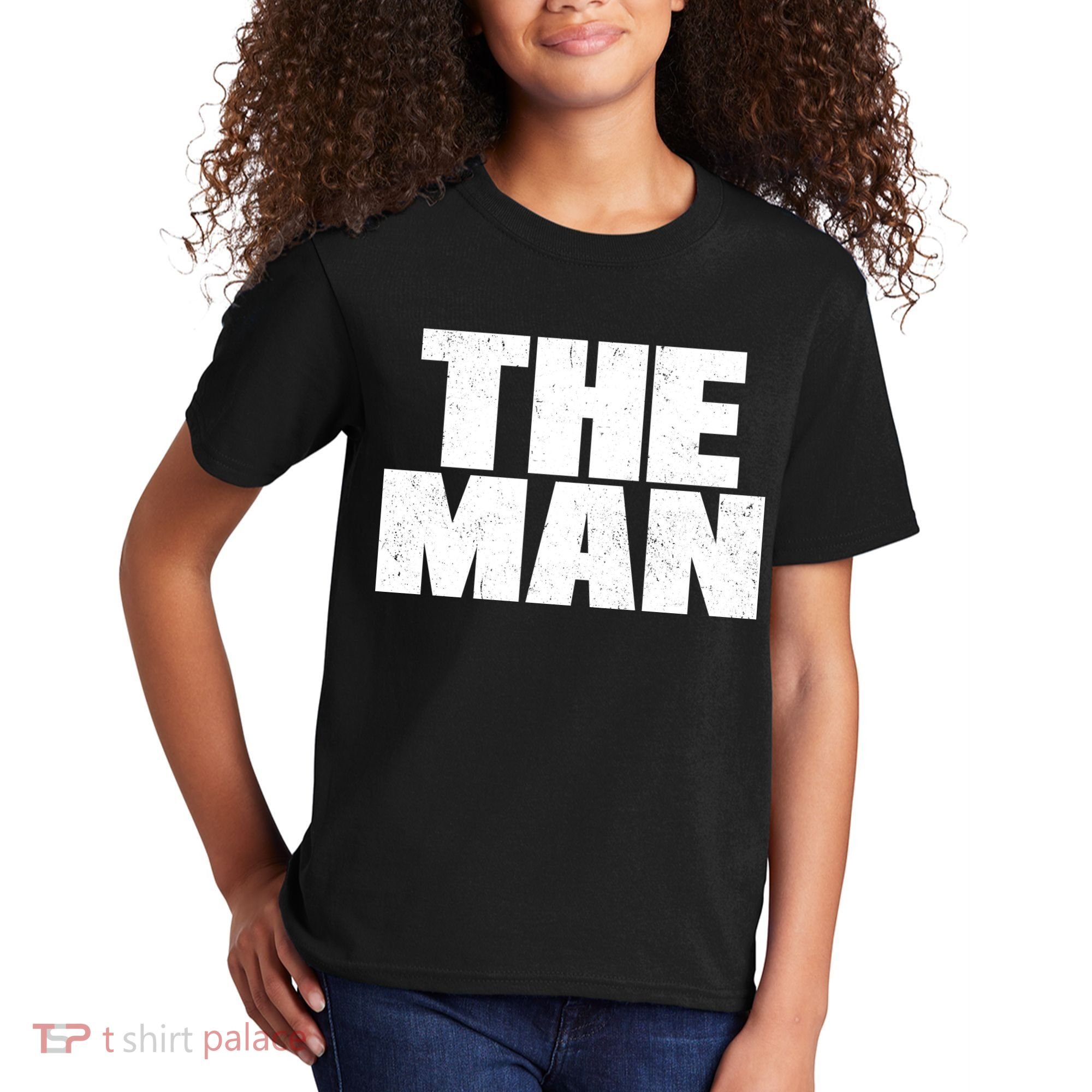 The Man Distressed Logo Kids T-Shirt