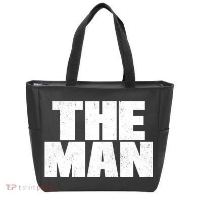 The Man Distressed Logo Tote Bag