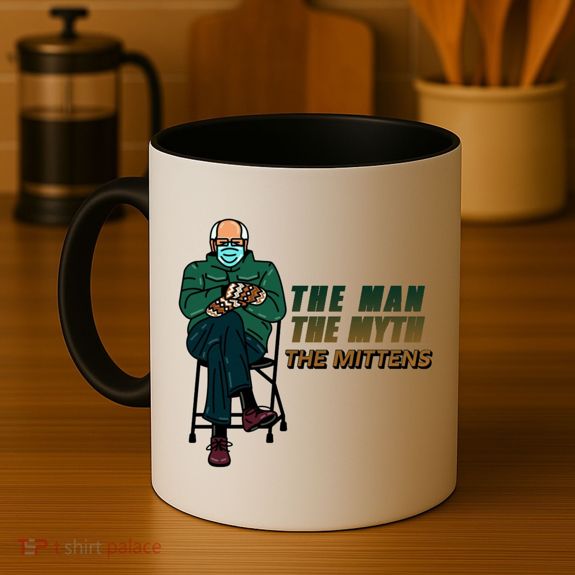 The Man Myth The Mittens Bernie Sanders Coffee Mug