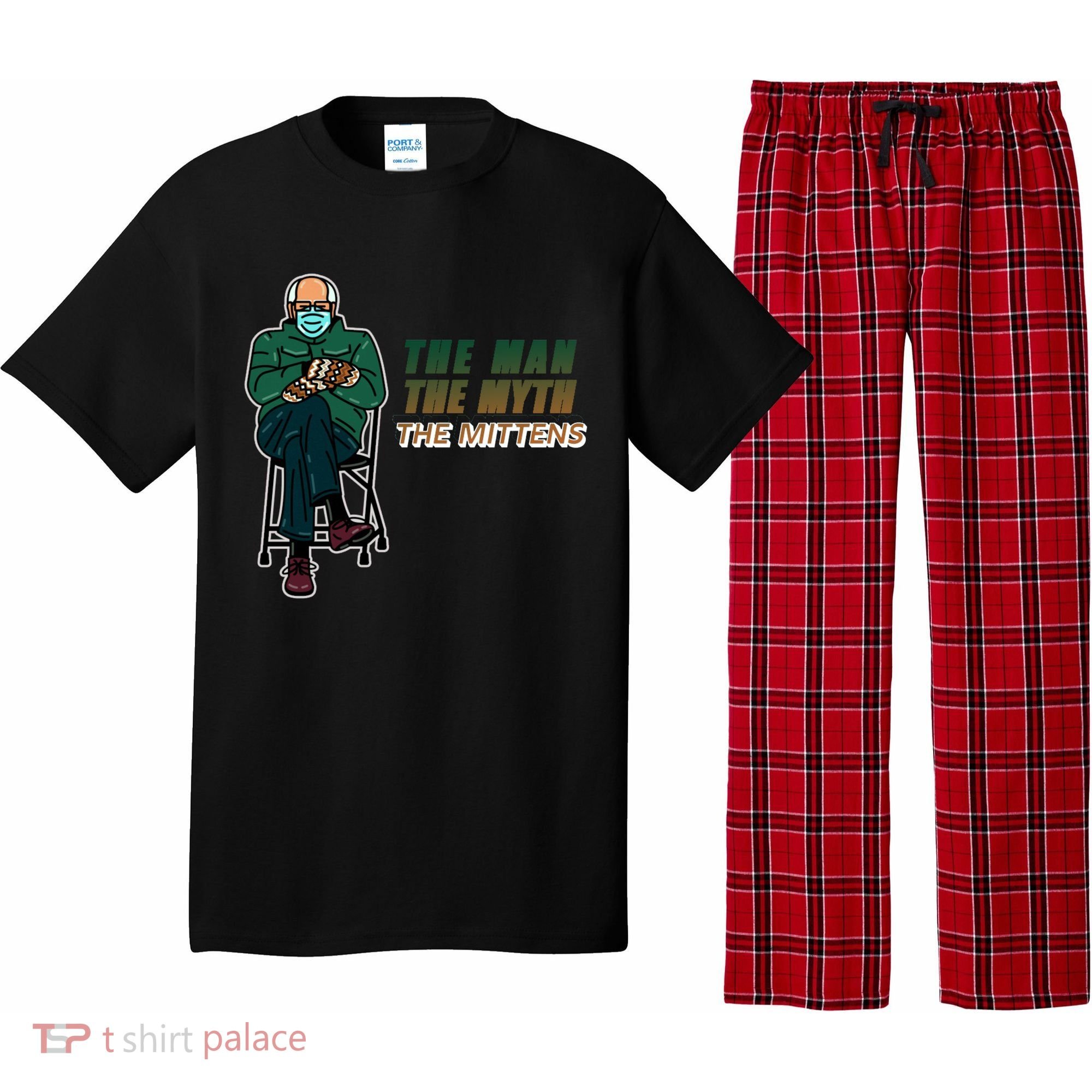 The Man Myth The Mittens Bernie Sanders Pajama Set