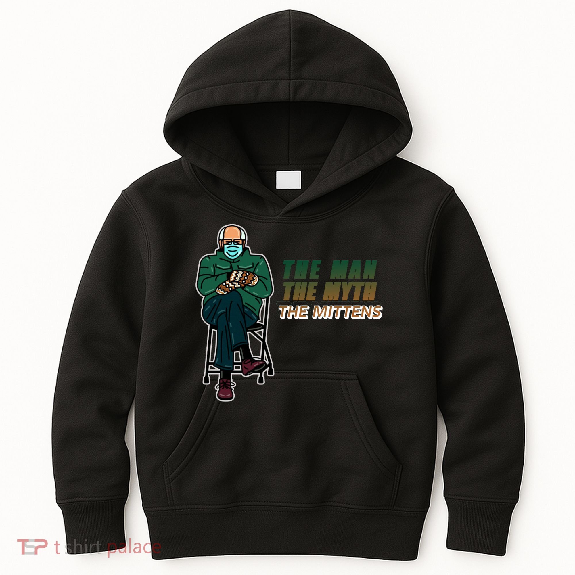 The Man Myth The Mittens Bernie Sanders Kids Hoodie