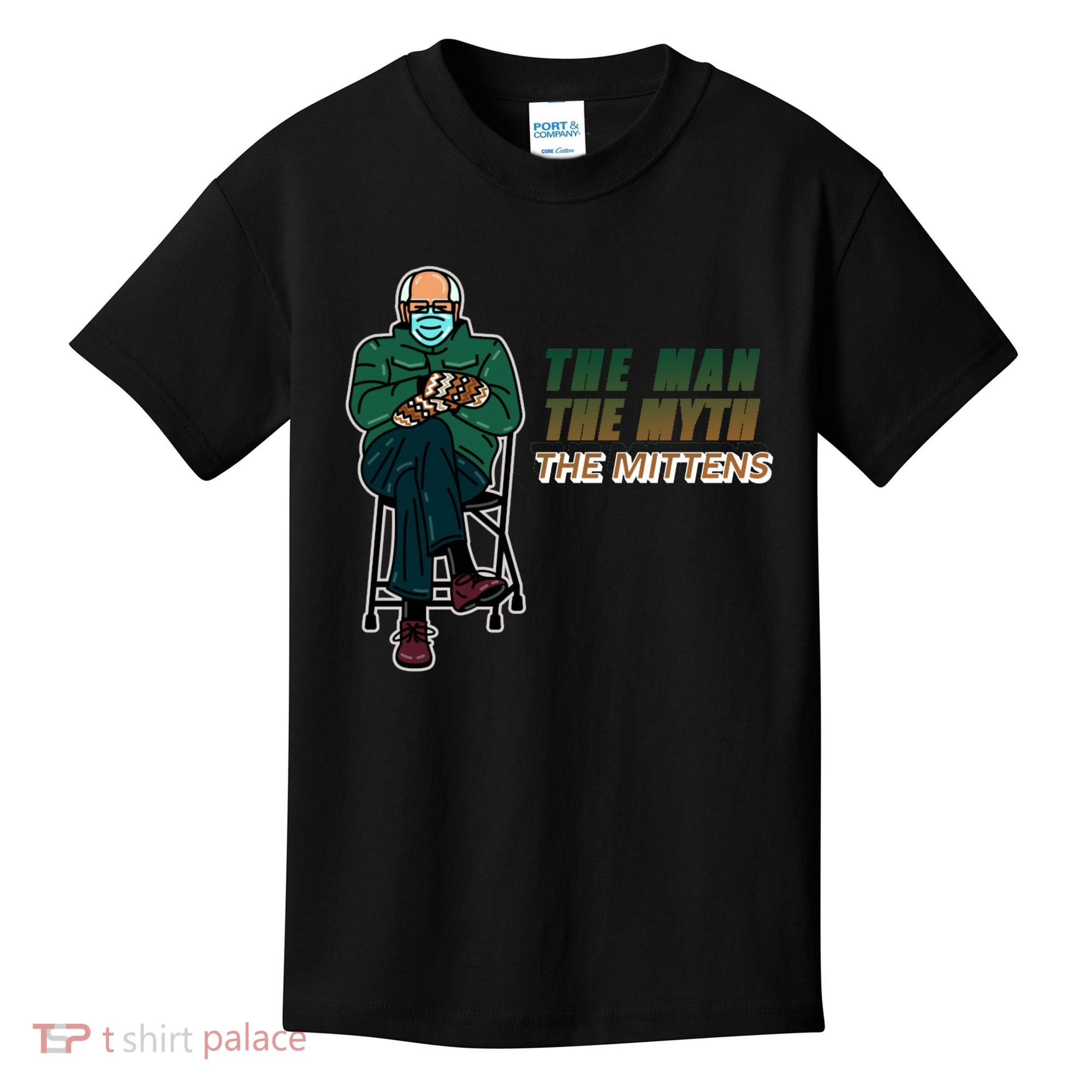 The Man Myth The Mittens Bernie Sanders Kids T-Shirt