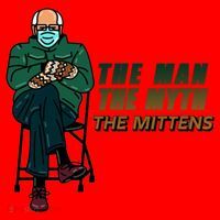 The Man Myth The Mittens Bernie Sanders Santa Hat thumb 1