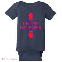 The Man The Legend Dirty Funny Baby Bodysuit thumb 0