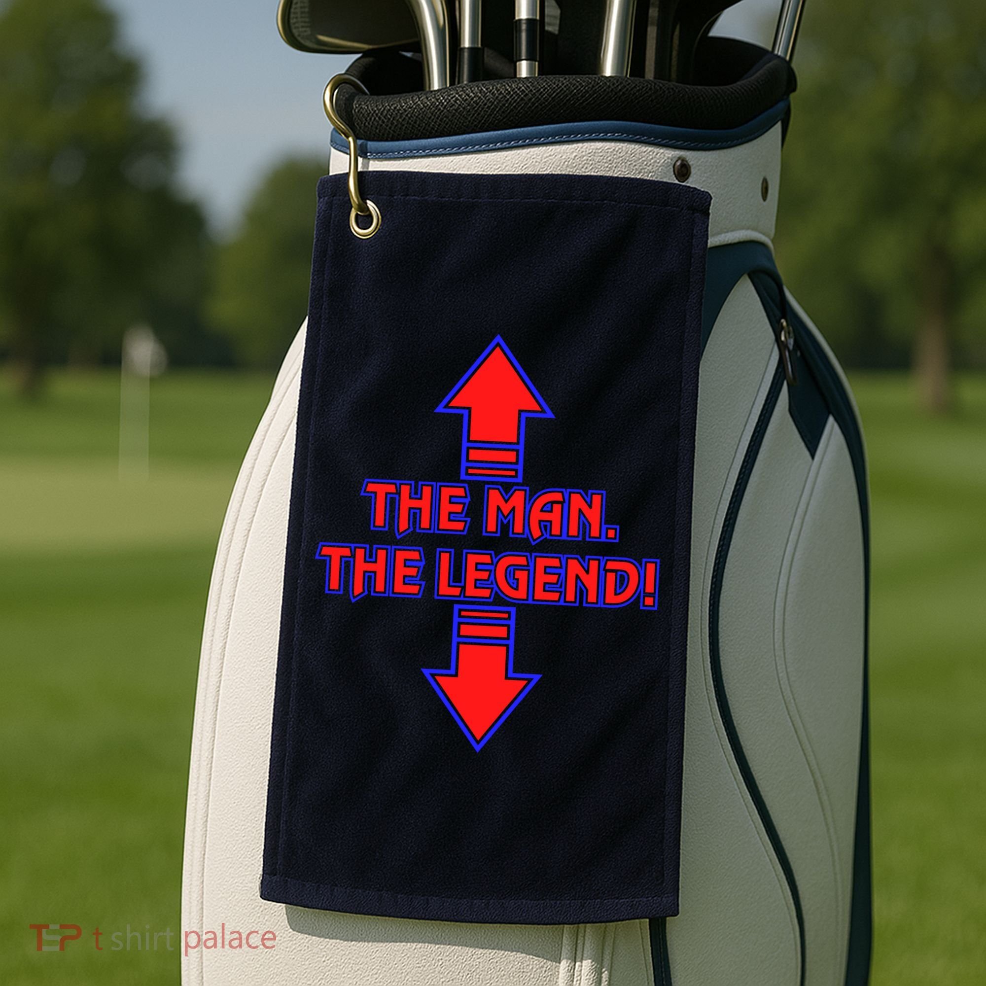 The Man The Legend Dirty Funny Golf Towel