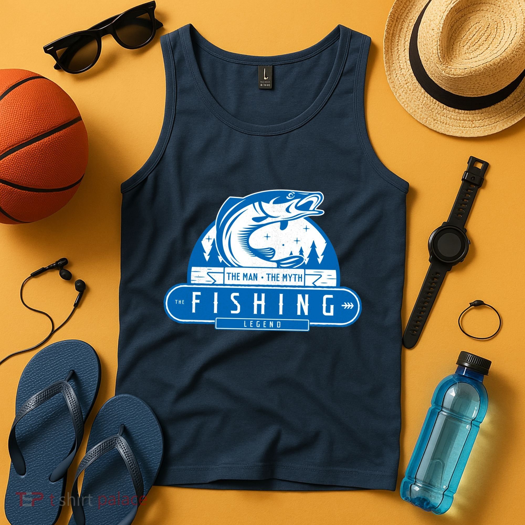 The Man The Myth The Fishing Legend Tank Top