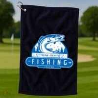 The Man The Myth The Fishing Legend Golf Towel thumb 1
