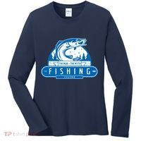 The Man The Myth The Fishing Legend Women's Long Sleeve Shirt thumb 0