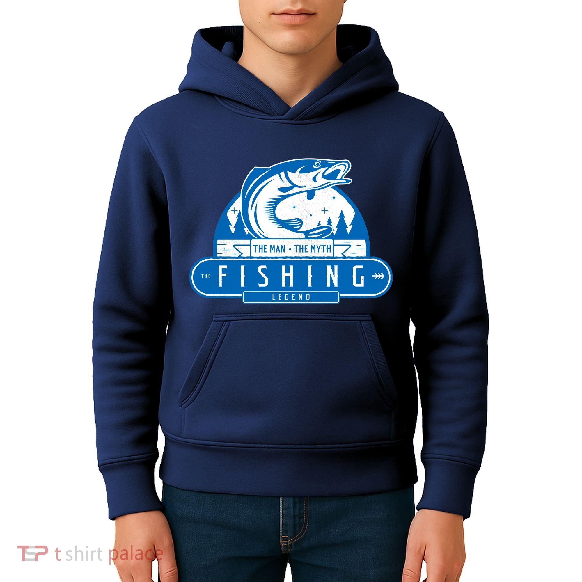 The Man The Myth The Fishing Legend Kids Hoodie
