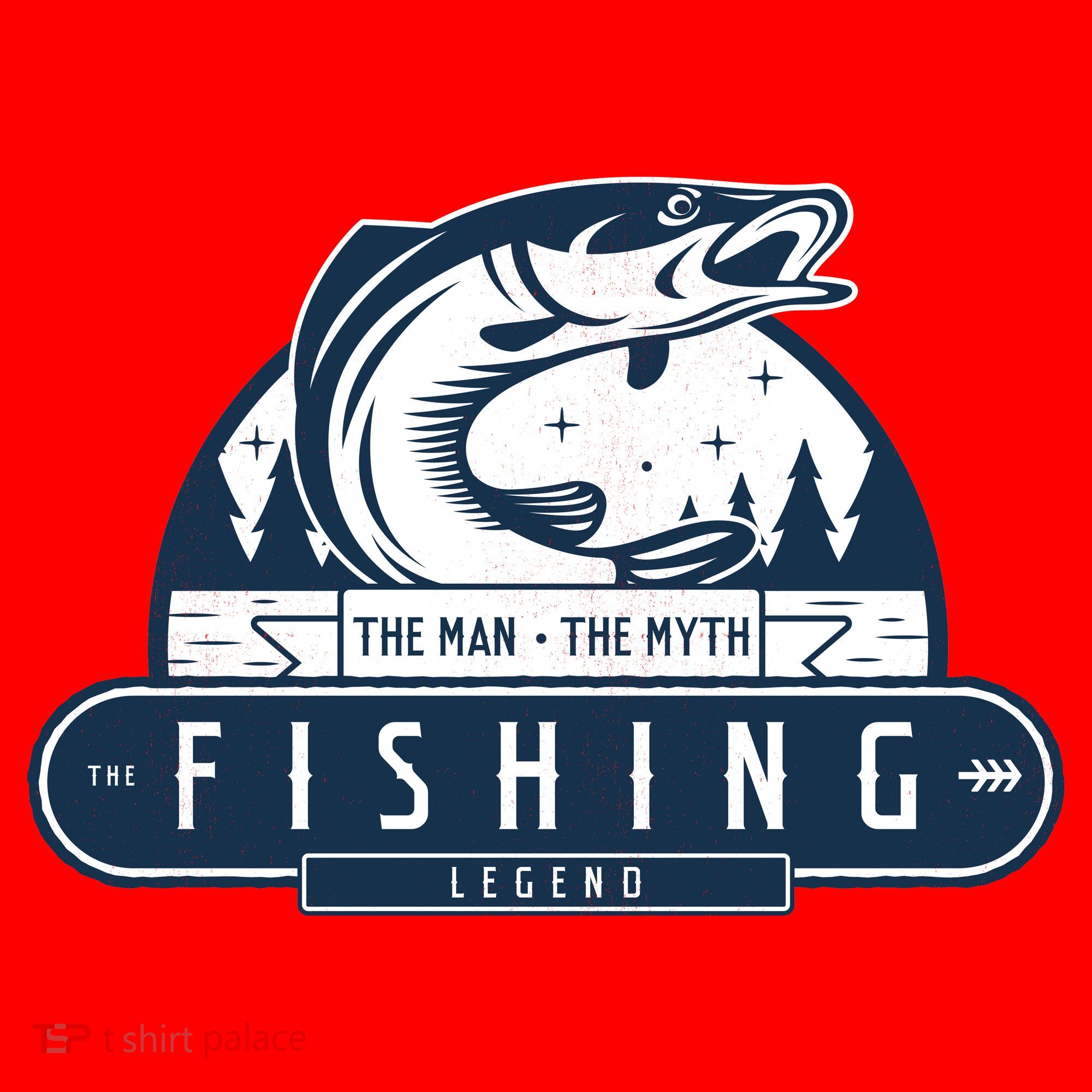 The Man The Myth The Fishing Legend Santa Hat