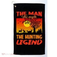 The Man The Myth The Hunting Legend Golf Towel thumb 0