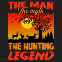 The Man The Myth The Hunting Legend Golf Towel thumb 3