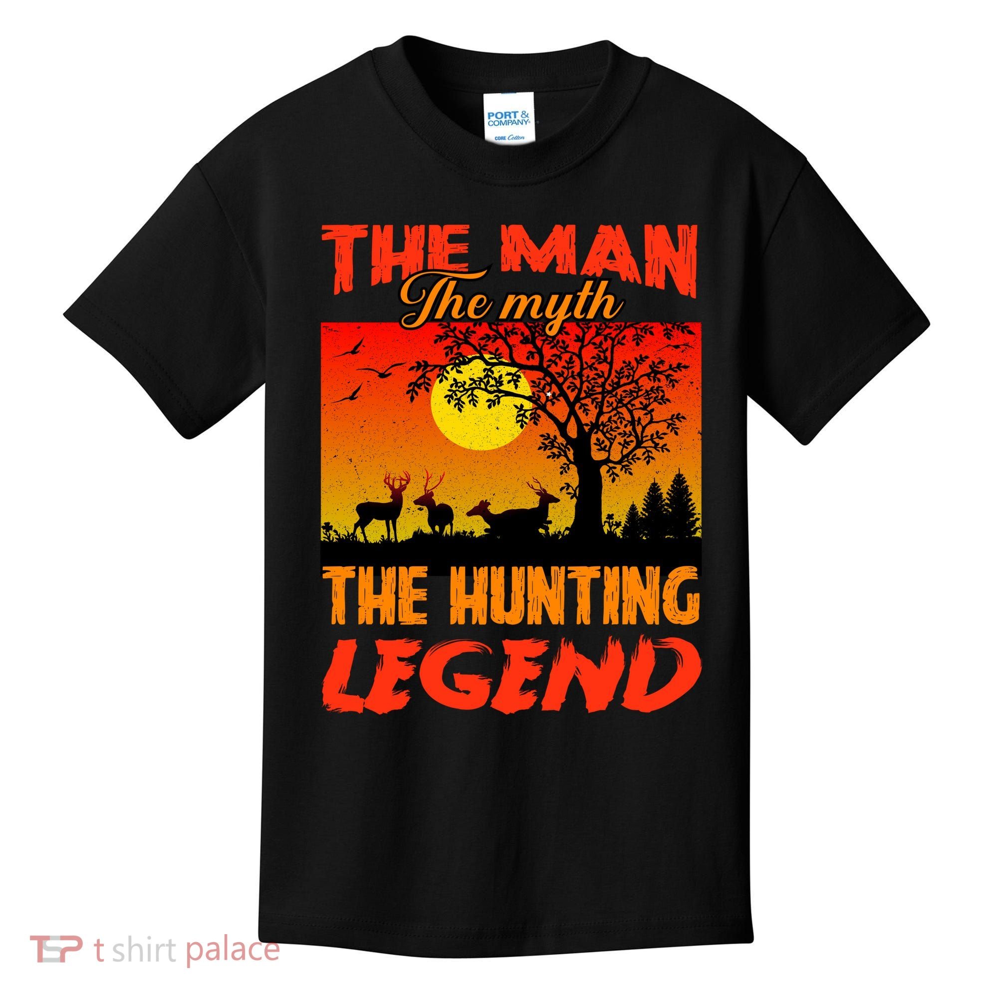 The Man The Myth The Hunting Legend Kids T-Shirt
