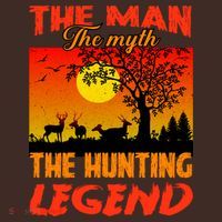 The Man The Myth The Hunting Legend Mousepad thumb 1