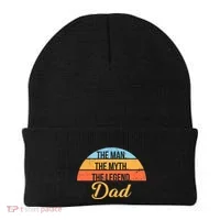 The Man The Myth The Legend Dad Beanie thumb 0