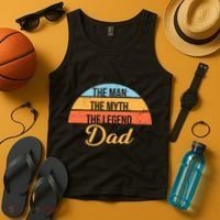 The Man The Myth The Legend Dad Tank Top thumb 4
