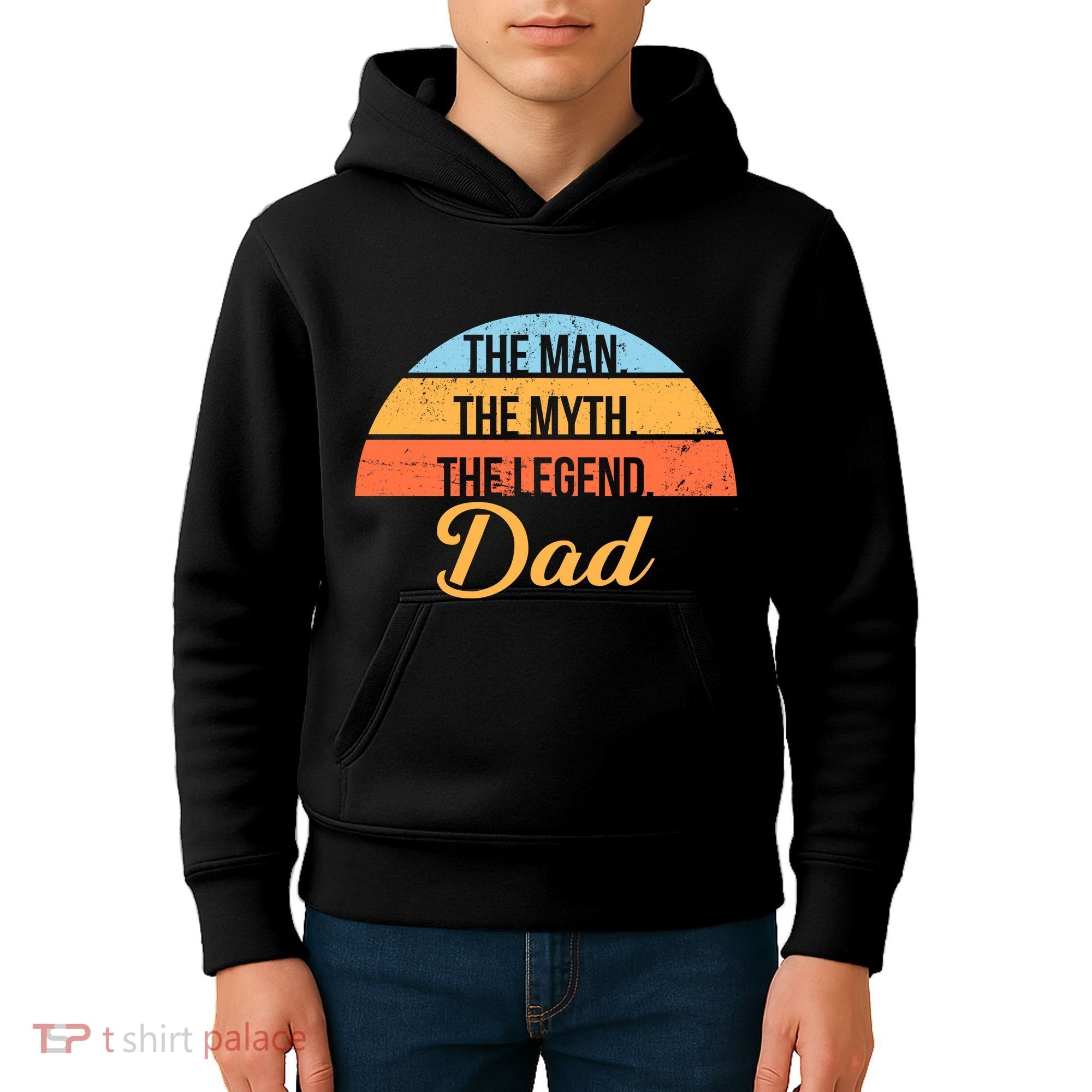 The Man The Myth The Legend Dad Kids Hoodie