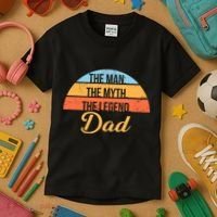The Man The Myth The Legend Dad Kids T-Shirt thumb 3