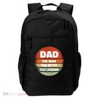The Man The Myth The Legend Dad Retro Backpack thumb 0