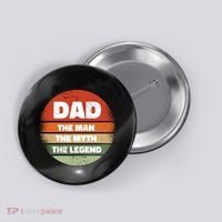 The Man The Myth The Legend Dad Retro Button thumb 0