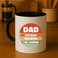 The Man The Myth The Legend Dad Retro Coffee Mug thumb 4