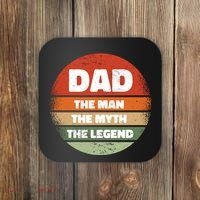 The Man The Myth The Legend Dad Retro Coaster thumb 0