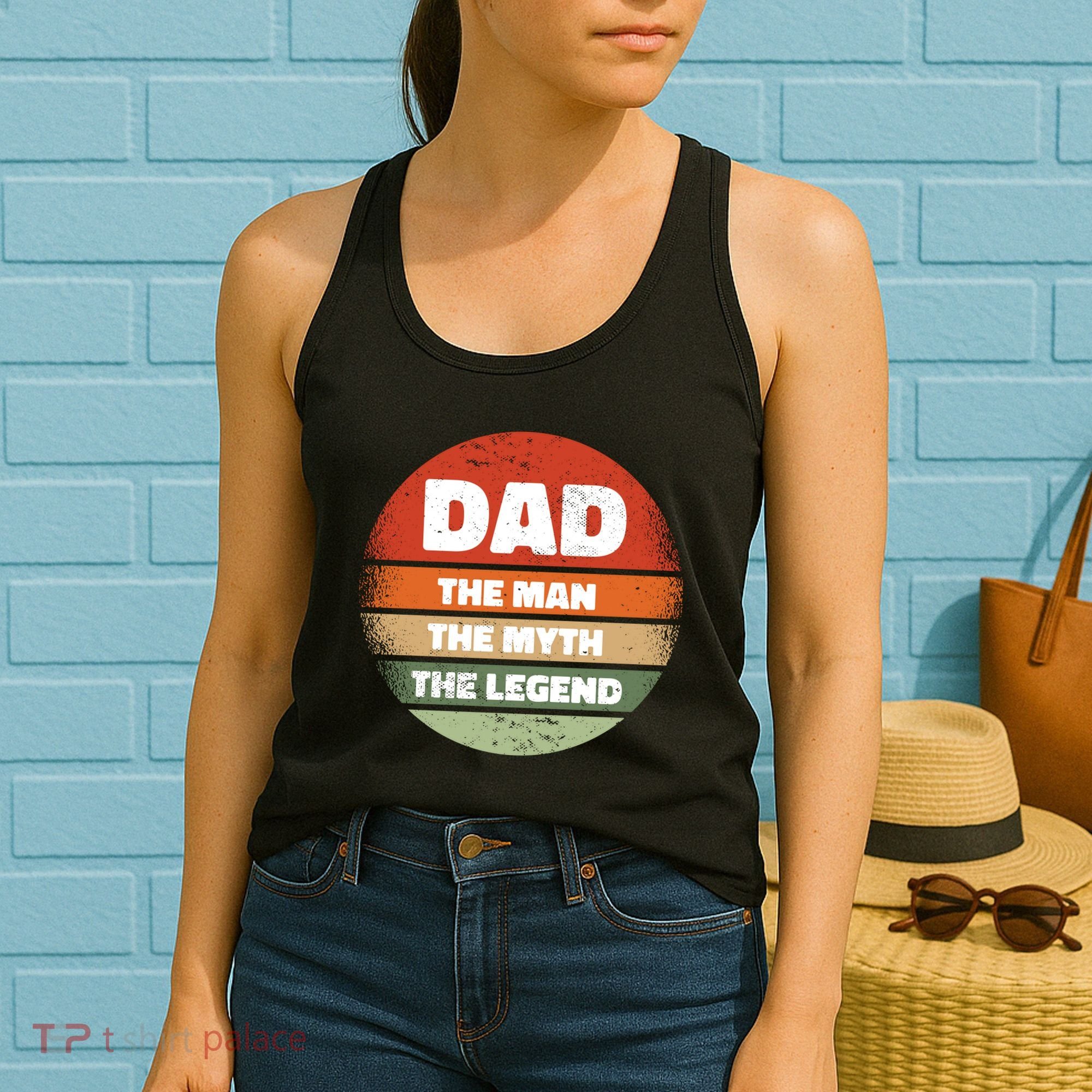The Man The Myth The Legend Dad Retro Women's Tank Top
