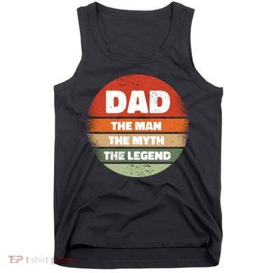 The Man The Myth The Legend Dad Retro Tank Top