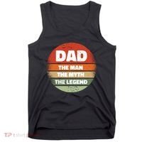 The Man The Myth The Legend Dad Retro Tank Top thumb 0