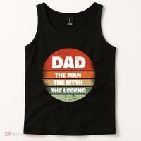 The Man The Myth The Legend Dad Retro Tank Top thumb 2